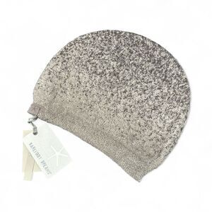 NWT Barefoot Dreams Storm Gray Dark Brown CozyChic Lite Confetti Beanie One Size